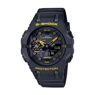 【CASIO G-SHOCK】Caution Yellow系列藍牙雙顯時尚腕錶-黃黑款/GA-B001CY-1A/台灣總