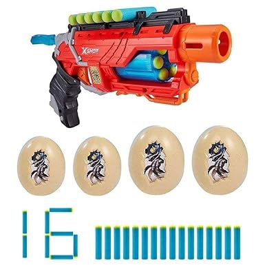 全新 現貨 X-SHOT DINO STRIKER 狩龍發射器(中) NERF 16顆 泡棉彈