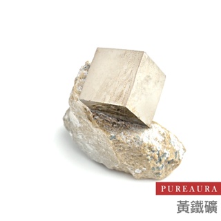 【Pureaura ® 純粹水晶寶石】頂級西班牙產地黃鐵礦立方體金黃燦亮原礦
