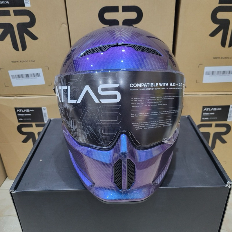 【現貨】RuRoc ATLAS 4.0 HELMET - NEBULA CARBON