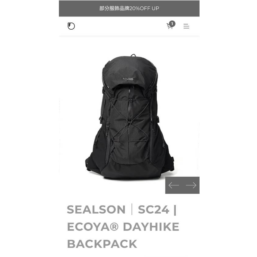 SEALSON SC24｜BACKPACK BLACK