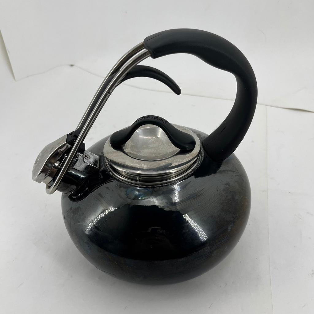 ❮二手❯ 美國 CHANTAL 流線時尚響笛式熱水壺 黑色 茶壺 煮水壺 咖啡壺 燒水壺 水壺 保溫壺 笛音壺