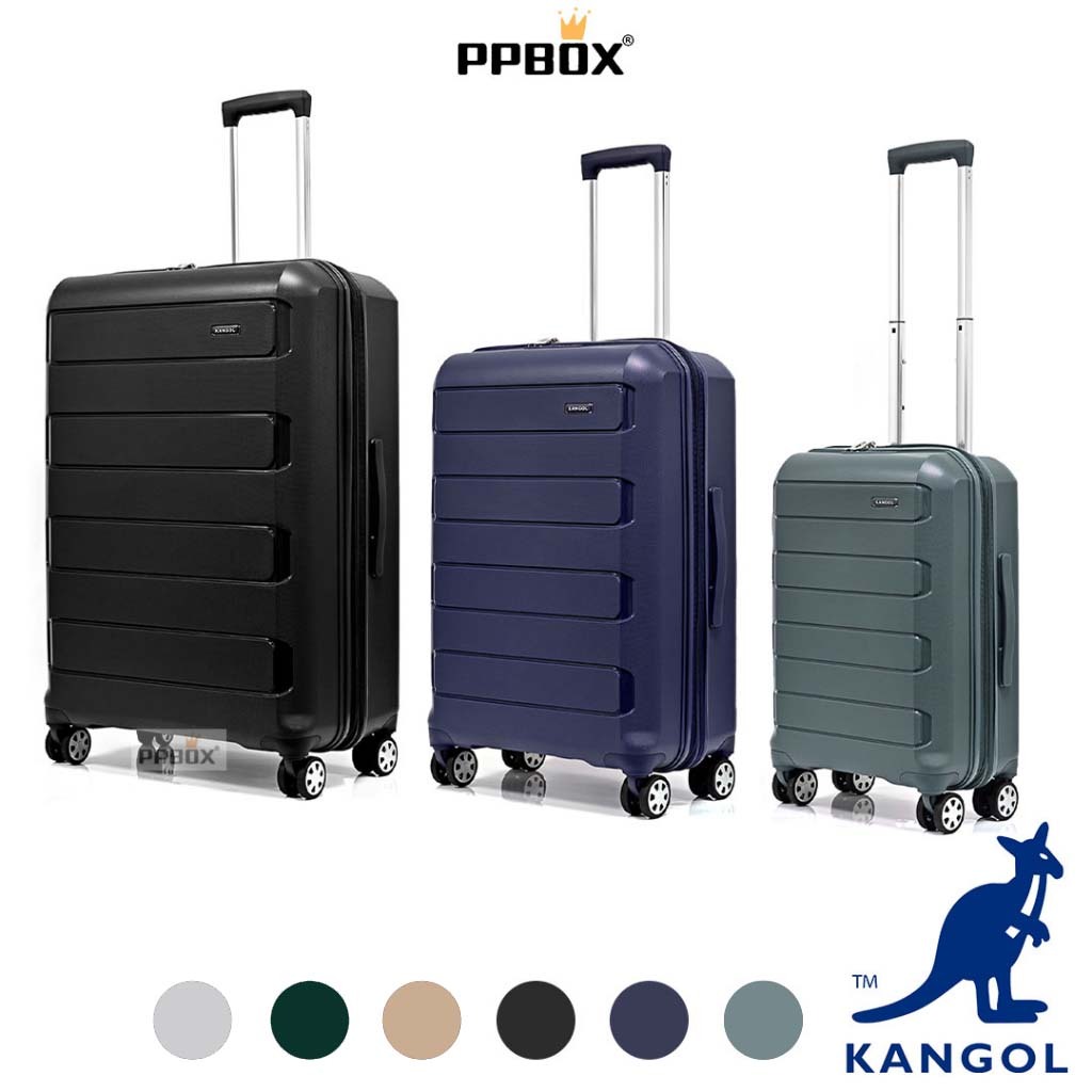 KANGOL 袋鼠 防盜拉鍊 三件組 PP 行李箱 3色 69553703  登機箱 旅行箱 商務箱