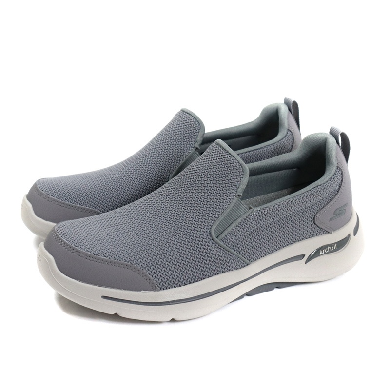 SKECHERS GOWALK ArchFit 運動鞋 懶人鞋 男鞋 灰色 216260CHAR no735