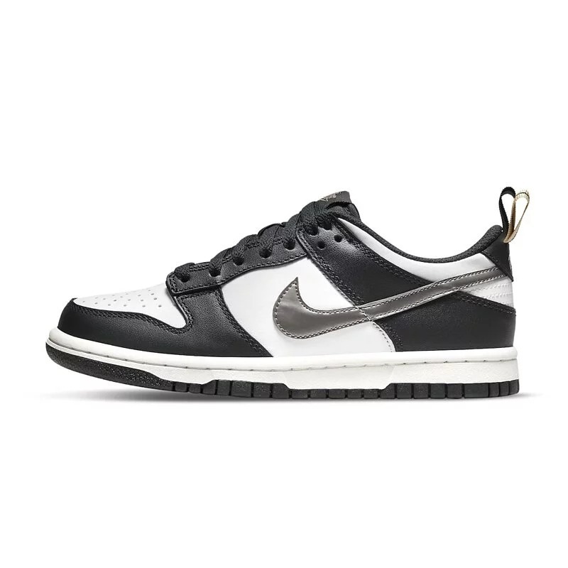 Nike Dunk Low GS Pull Tab 黑白 熊貓 鴛鴦金銀勾勾 女款 DH9764-001