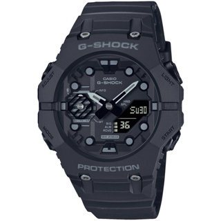 【聊聊甜甜價】CASIO G-SHOCK 藍牙連線 時尚錶圈雙顯腕錶-黑 GA-B001-1A