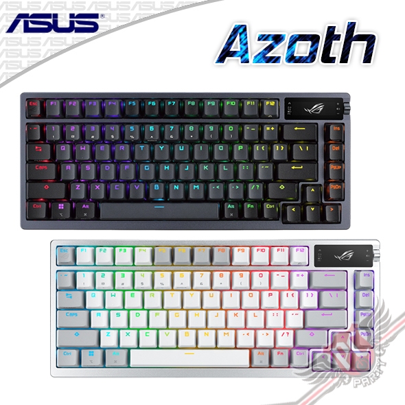 有純英文版 華碩 ASUS ROG Azoth 無線三模電競鍵盤 自組式【送桌面墊】 PCPARTY