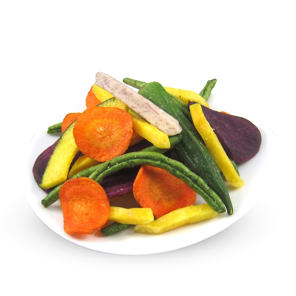 (營養均衡組)元氣家 綜合蔬菜脆片3入+綜合水果脆片3入(100g)