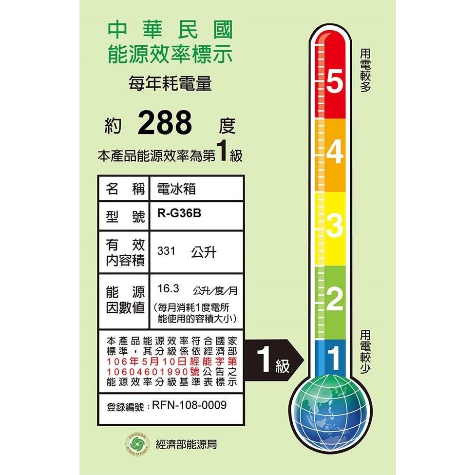 內洽更便宜 HITACHI【RG36B R-G36B】日立 琉璃331公升三門冰箱 一級能效