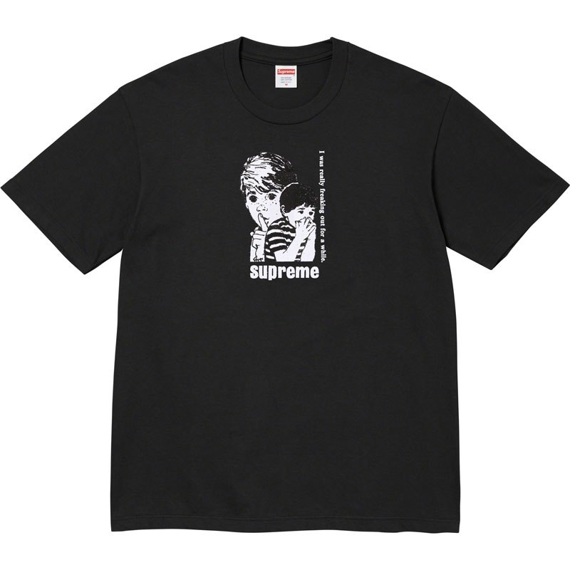 SUPREME FW23 FREAKING OUT TEE 短T (黑色) 化學原宿