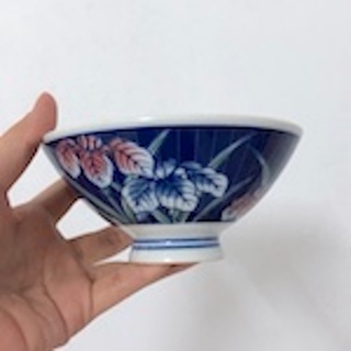 二手 日系 陶瓷碗 斗笠碗 和風 日式 花卉 陶瓷 餐具 居家