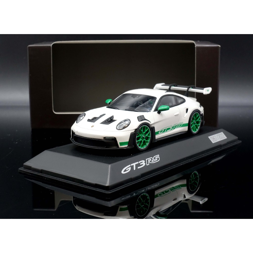 【MASH】現貨特價 原廠 Spark 1/43 Porsche 911 (992) GT3 RS 2022 白/綠