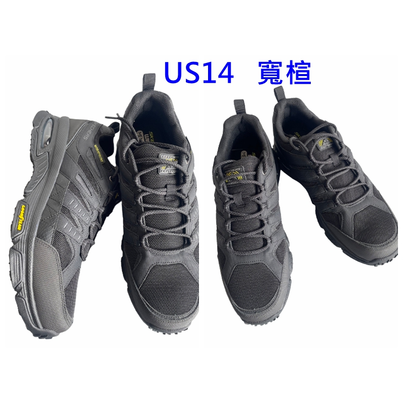 US14 32CM 寬楦 加寬 黑色 輕度防水 透氣耐磨底 固特異底氣墊 大尺碼男鞋