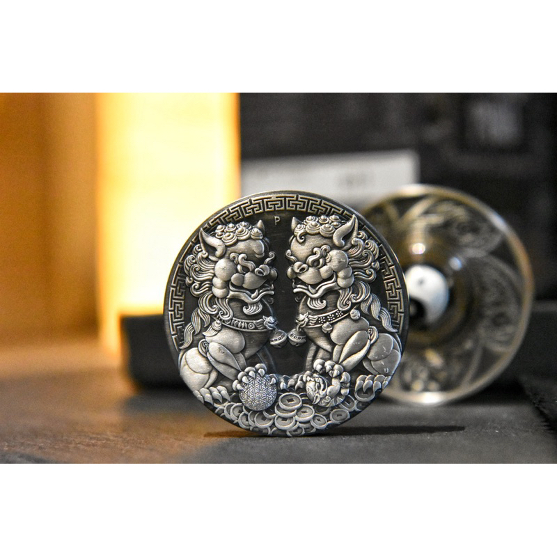 伯斯鑄幣廠 貔貅銀幣2盎司 限量888枚 浮雕仿估飾面