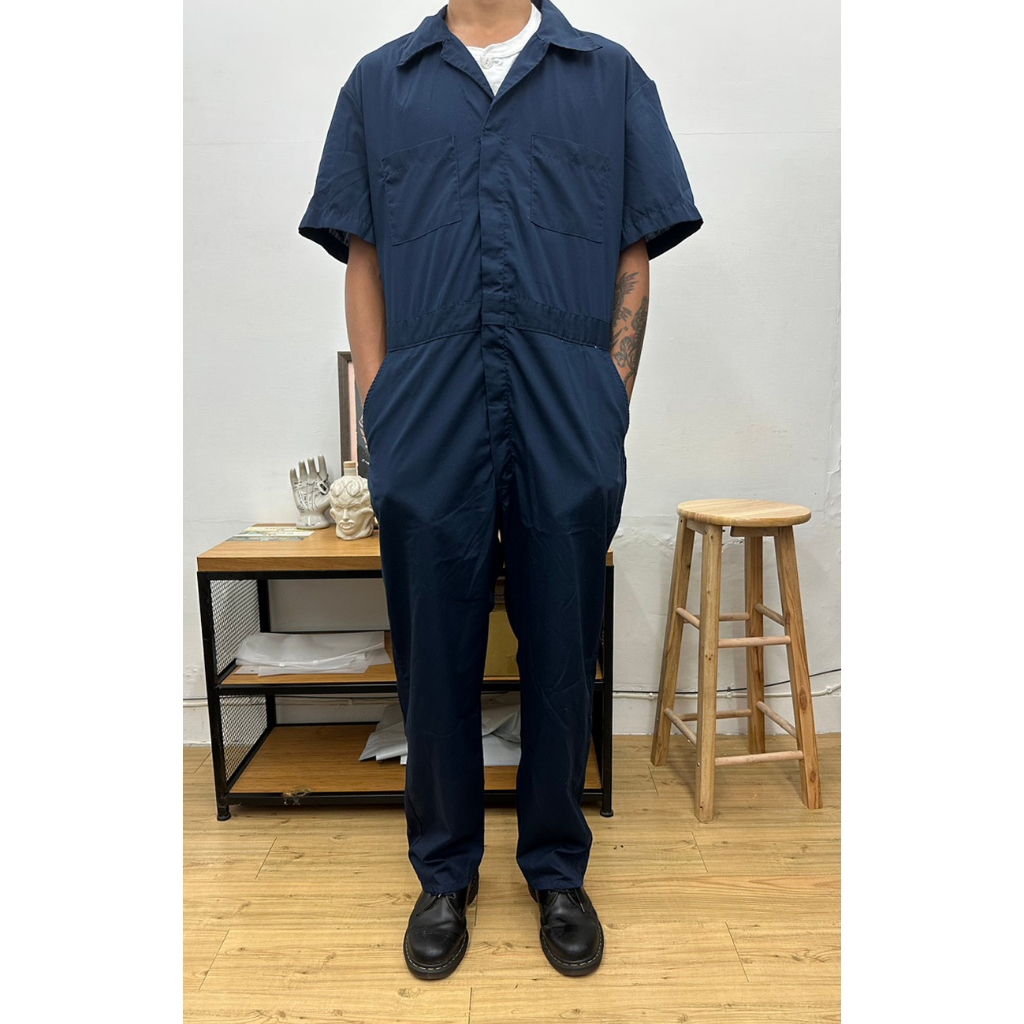 DICKIES 深藍 連身工作服 工作褲 42/44 二手 古著