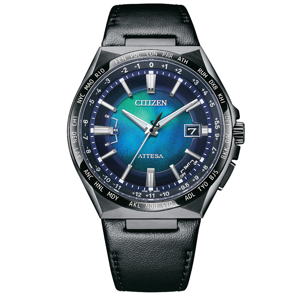 CITIZEN CB0215-18L《千彩之海 限量廣告款 光動能電波錶》42mm/超級鈦金屬/公司貨/藍面【第一鐘錶】