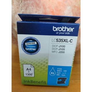 Brother LC535XL-C藍LC535XL 原廠藍色墨水匣 DCP-J100/J105/MFC-J200