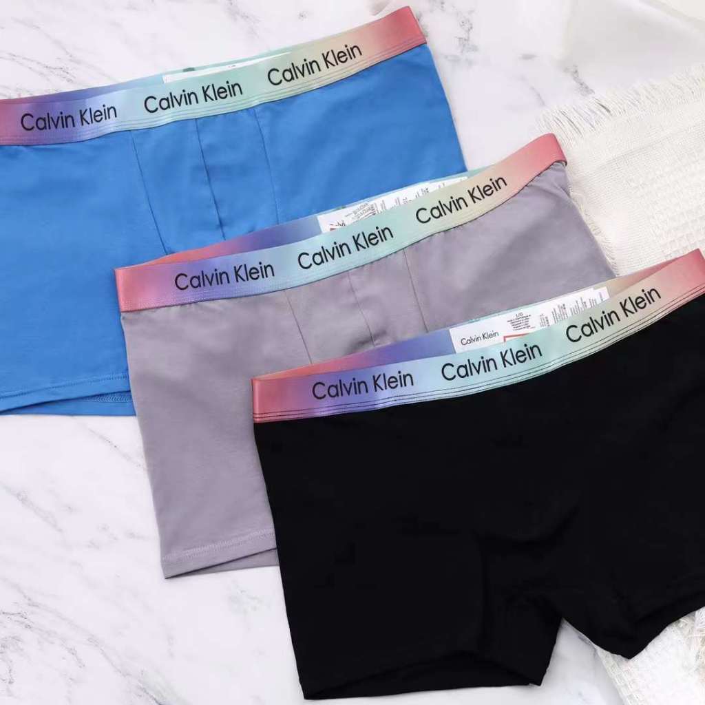 CK Calvin Klein 彩虹內褲 三件入 男內褲 純棉內褲 彩虹 內褲 四角內褲 男生內褲 情人節禮物 送男友