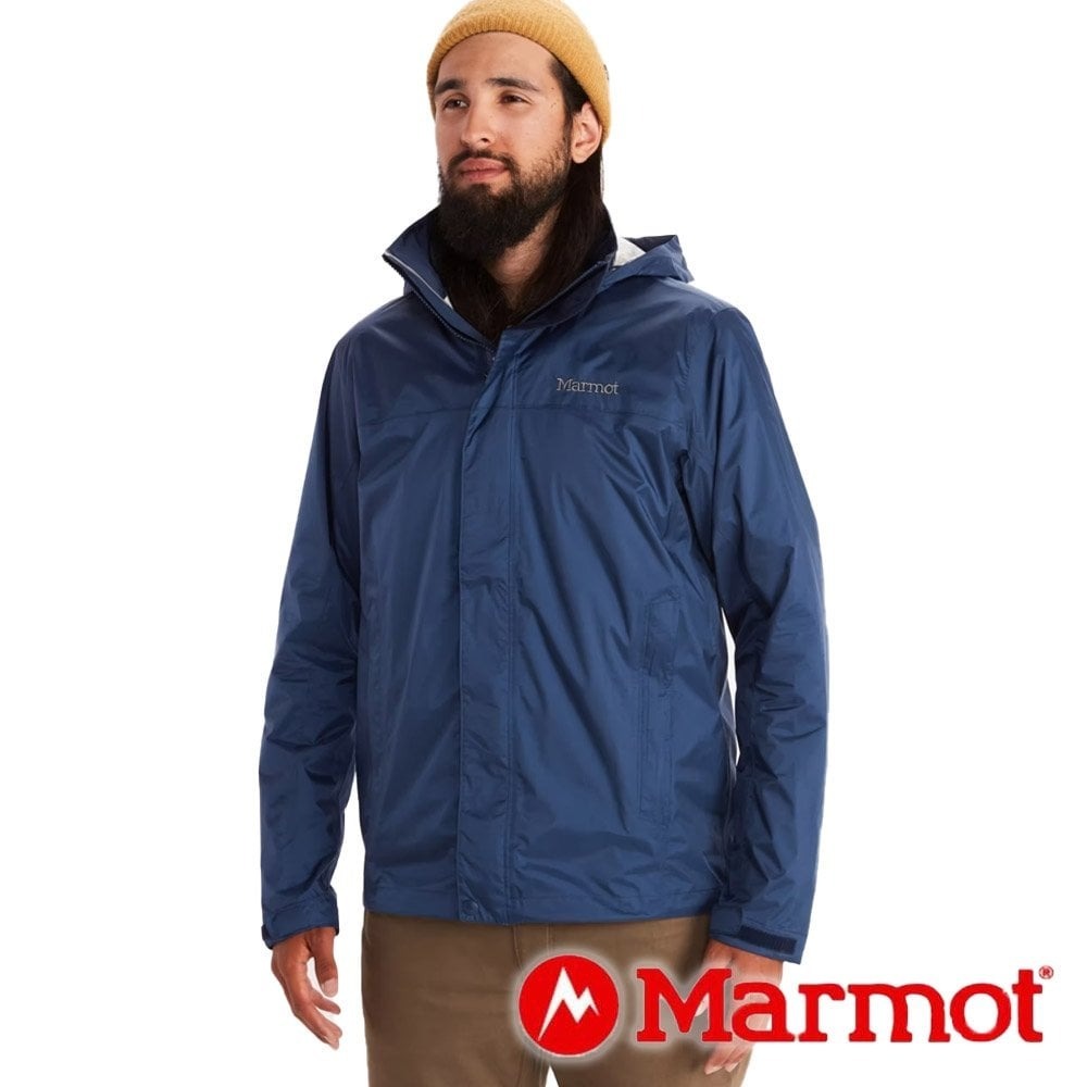 【Marmot】男單件式防水連帽外套『海軍藍』41500