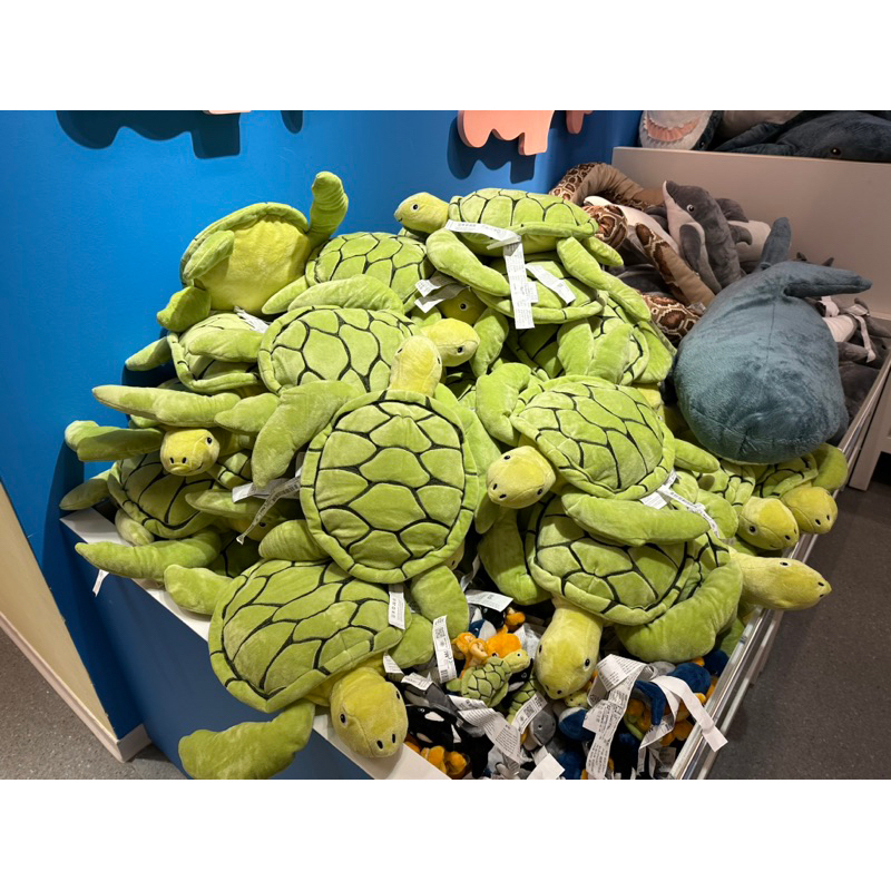 IKEA BLAVINGAD 海洋動物絨毛玩具 海龜 虎鯨 填充娃娃