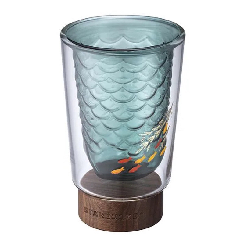 全新現貨👍🏻海洋鱗片雙層玻璃杯Starbucks星巴克