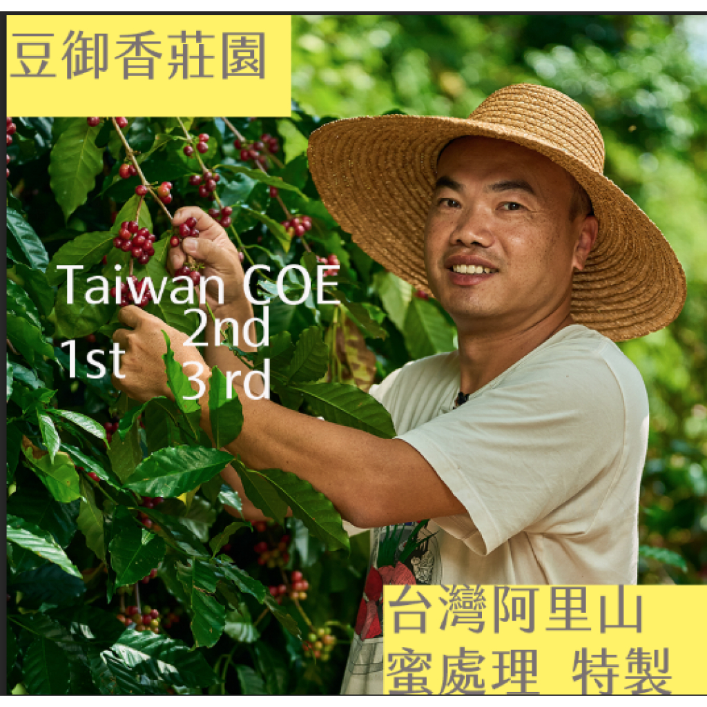 綠石咖啡台灣咖啡豆/阿里山/曾福森/豆御香莊園/淺焙/100g