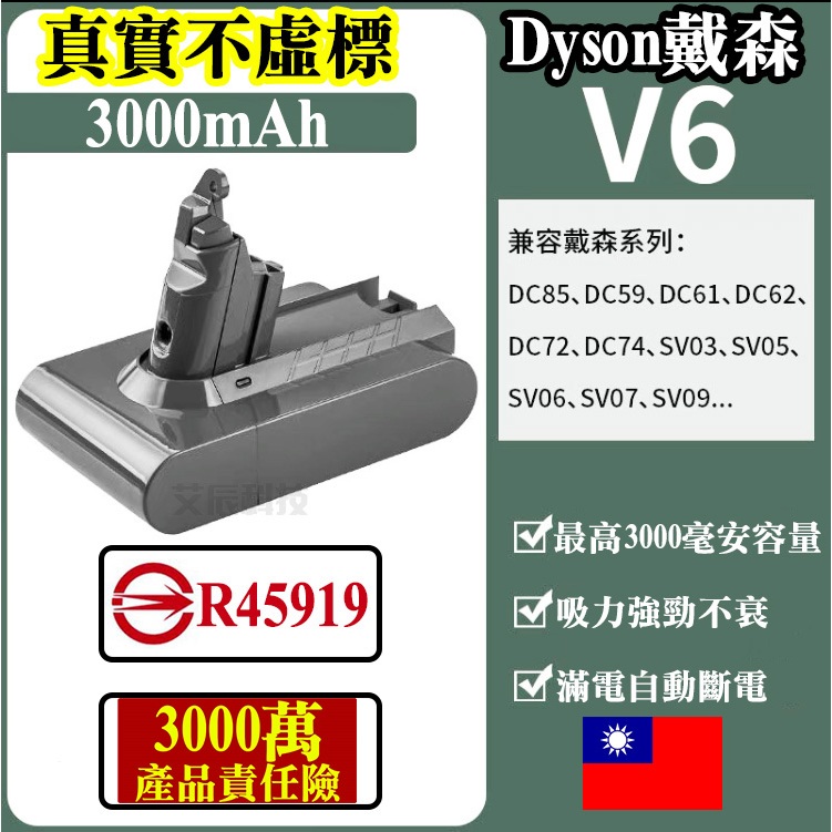 戴森吸塵器 電池 V12 免運 買一送一 戴森電池 V6 V7 V8 V10 dyson電池 dyson 吸塵器 配件