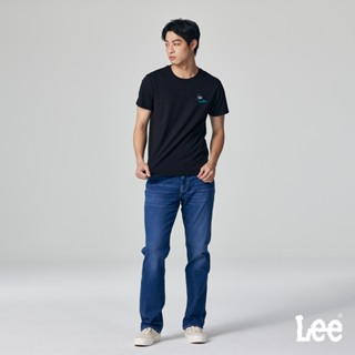 Lee 743 彈性中腰舒適直筒牛仔褲 男 MODERN 中藍洗水 LB317025895