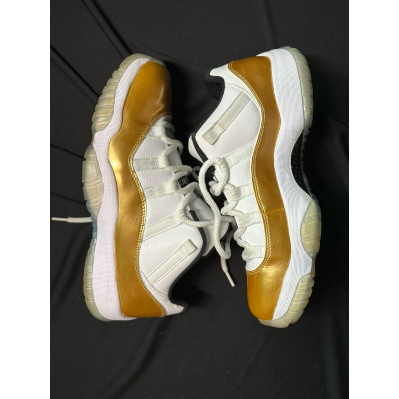 二手US9 Air Jordan 11 low  METALLIC GOLD AJ11 喬丹11代