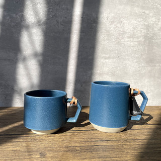 ［拾憩］日本 CHIPS Mug 馬克杯-霧面藍 280ml/380ml 美濃燒 水杯 咖啡杯 對杯 茶杯 生日 禮物