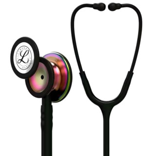 3M Littmann 一般型第三代聽診器 5870, 尊爵黑色管/炫彩聽頭 成人兒童聽診器