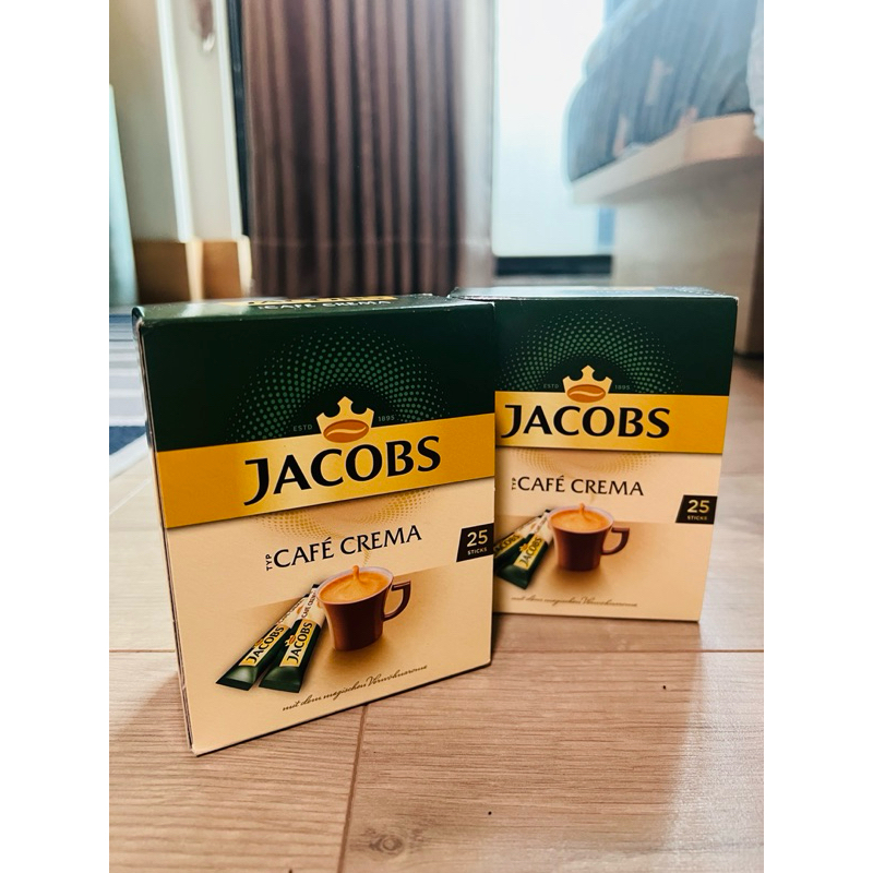 【現貨】德國代購🇩🇪 JACOBS CAFE CREMA 無糖即溶黑咖啡 1.8gx25條