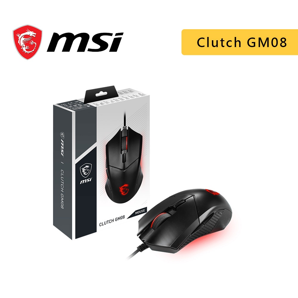 MSI 微星 Clutch GM08 電競滑鼠【JT3C】