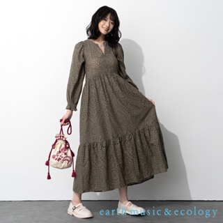 earth music&ecology 蕾絲後綁帶洋裝(LA34L0H0200)