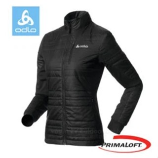 【ODLO】女 款 輕量透氣雙面保暖外套 Primaloft 薄外套 機能型風衣(非羽絨) 黑 524561