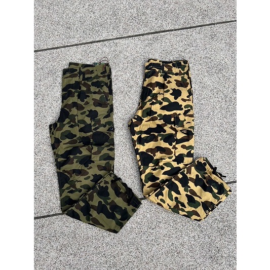 UENO上野日貨    BAPE APE滿版迷彩猿頭口袋工作褲【BAPE9-E353】