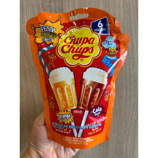 代購-韓國Chupa Chups 加倍佳 汽水棒棒糖(橘子汽水/可口可樂)