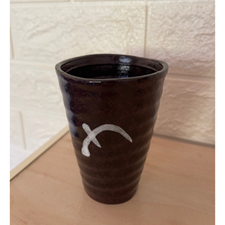 全新日式手工陶瓷杯（深咖啡）