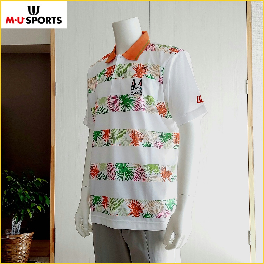 日本製 透氣排汗 短袖POLO衫 男3L 高爾夫球衣 M・U SPORTS GOLF 大尺碼 高爾夫POLO O959M
