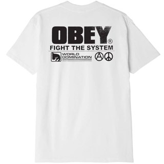 OBEY 165263599-WHT FIGHT THE SYSTEM CLASSIC TEE 短T (白色) 化學原宿