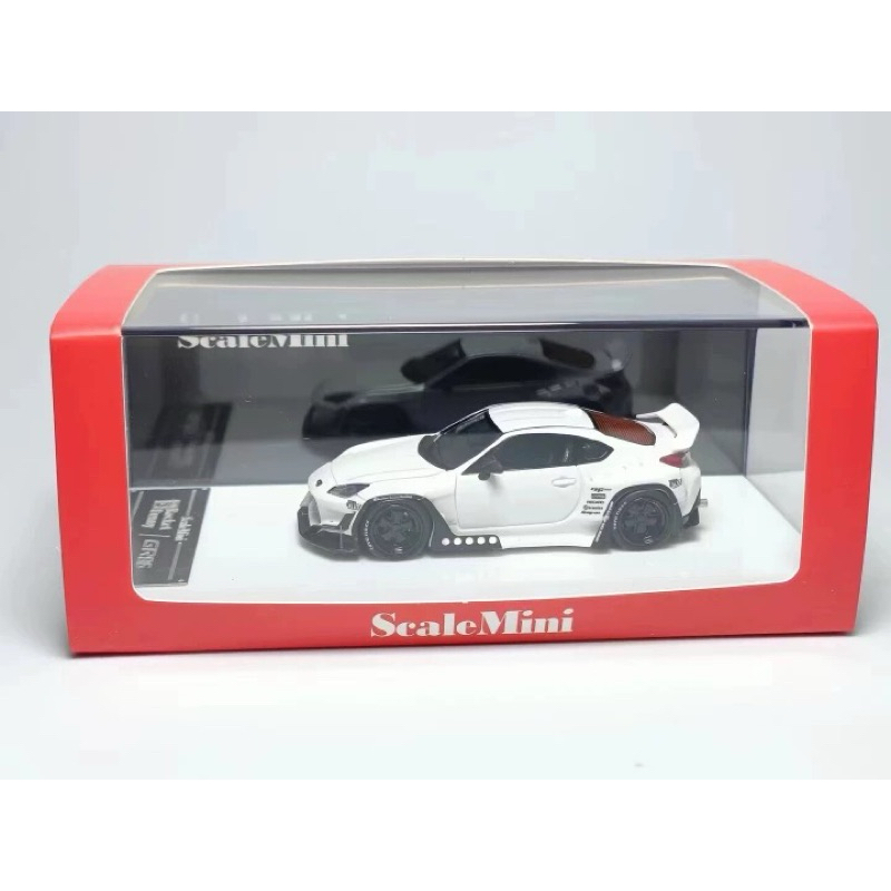 [STAN] 出清 Scale Mini Toyota GR86 Pandem 1/64 白 樹脂車 火箭兔 寬體 86