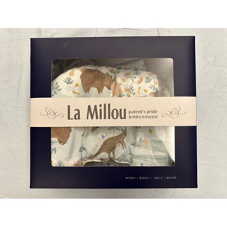 La Millou彌月禮盒，豆豆毯標準款1號+豆豆小豬枕/天使枕，附兩個小愛心吊飾
