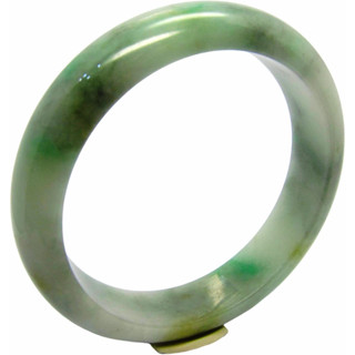 【小樂珠寶】翡翠手鐲 蘋果綠飄花天然A貨玉鐲(手圍18.3 內徑57.6mm V818)