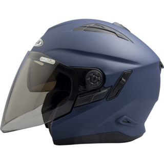 ZEUS安全帽 ZS-613B 啞光藍 霧面 素色 內置墨鏡 半罩帽 3/4罩 ZS 613B 耀瑪騎士機車部品