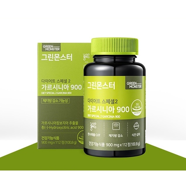 [GREEN MONSTER]韓國熱銷  藤黃果酵素錠900mg 112錠(八週份)