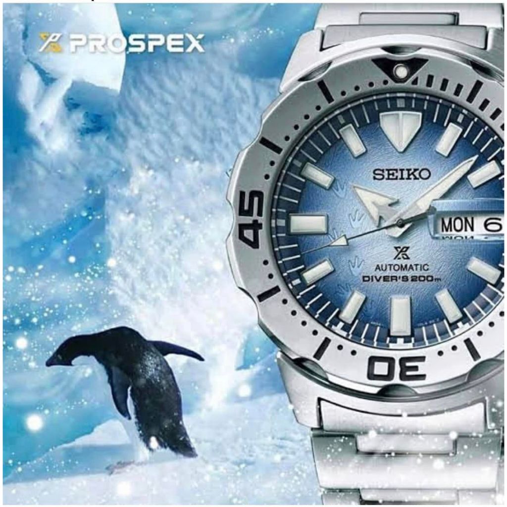 SEIKO精工 PROSPEX愛海洋  企鵝腳印潛水機械腕錶( 4R36-11C0H/SRPG57K1)-SK027