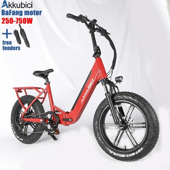 Akkubici Bafang 後輪轂馬達 20 Zoll Electrofahrrad 折疊電動胖胎電動自行車