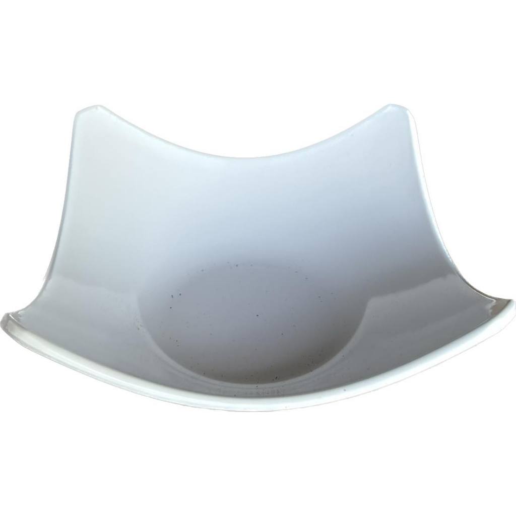 【宏益餐飲設備】白色 美耐皿 角型缽 沙拉盤 盤子  防磨  餐盤 碗盤器皿 耐高溫 二手