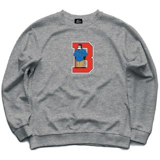 BEN DAVIS BDZ3-2000-03 PRINT SWEAT CREWNECK 大學T (深灰色) 化學原宿