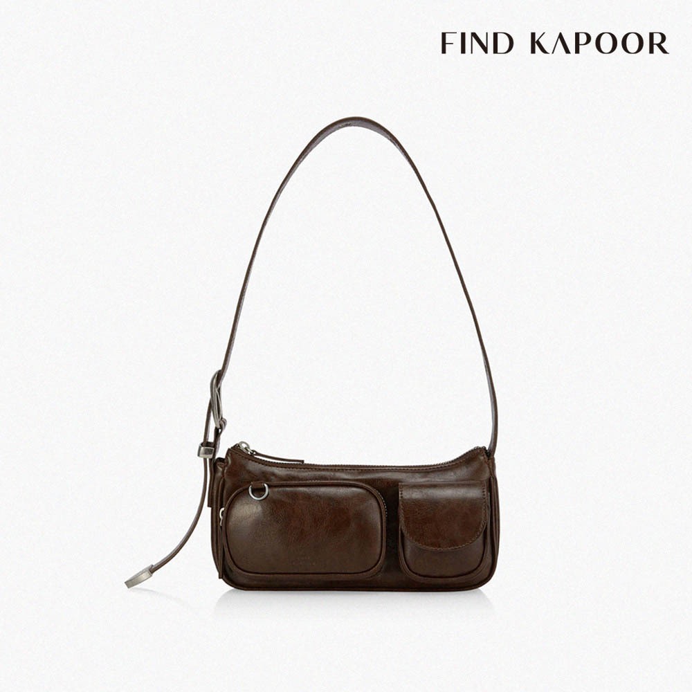 【FIND KAPOOR】BELTY POCKET 25 可調式肩背口袋新月包- 咖啡色